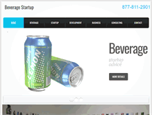 Tablet Screenshot of beveragestartup.com